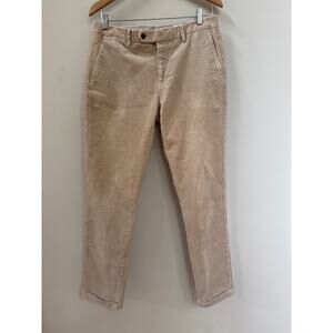NN07 No Nationality Beige Soho Corduroy Trousers Pants EU48 US32 Preppy Casual